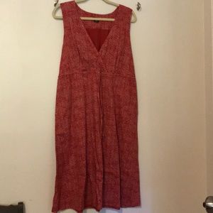 Eddie Bauer tank v-neck red dress